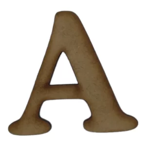 Laser Cut Wooden Letter "A" 3cm