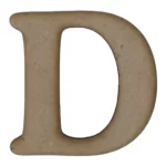 Laser Cut Wooden Letter "D" 3cm
