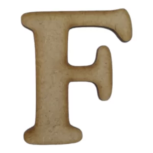 Laser Cut Wooden Letter "F" 3cm