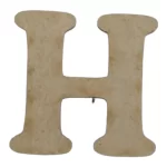 Laser Cut Wooden Letter "H" 3cm