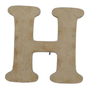 Laser Cut Wooden Letter "H" 3cm
