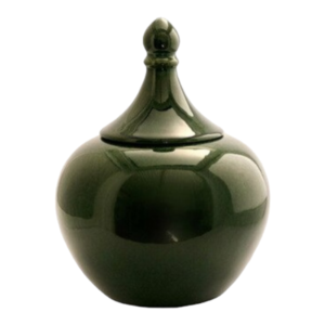 Small Forest Green Ginger Jar 34cm
