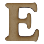 Laser Cut Wooden Letter E 5cm