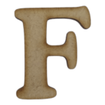 Laser Cut Wooden Letter F 5cm 