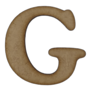 Laser Cut Wooden Letter G 5cm