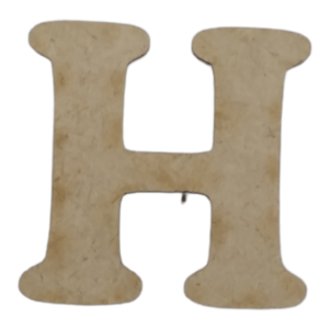 Laser Cut Wooden Letter H 5cm