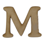 Laser Cut Wooden Letter M 5cm