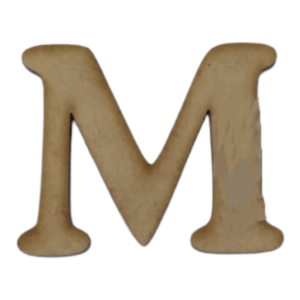 Laser Cut Wooden Letter M 5cm