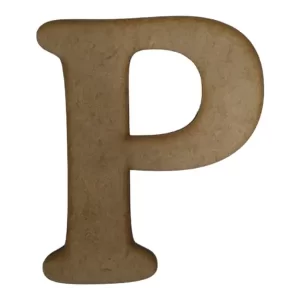 Laser Cut Wooden Letter "P" 3cm