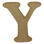 Laser Cut Wooden Letter "Y" 8cm
