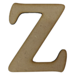 Laser Cut Wooden Letter "Z" 3cm