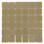 Gold Crystal Glass Mosaic Tiles (Sheet Size: 15cm x 15cm)