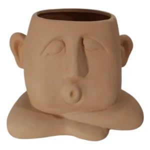 Chubby Face Pot Cover Terracotta_690083A_1