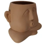 Chubby Face Pot Cover Terracotta_690083A_2