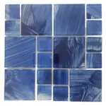 Crystal Glass Mosaic Tile _ Sky Blue Mix _ 15cm x 15cm_SA2B_2