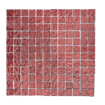 Cherry Red Metallic Texture Mosaic Tiles (30x30cm Sheet)