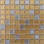 Gold Leaf Mosaic Tiles | Gold and Silver, 15 x 15cm Sheet