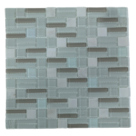 White Mix Glass & Natural Stone Mosaic Tiles (Sheet Size 30x30cm)