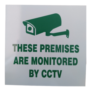 Monitored Premises Safety Sign 19x19cm