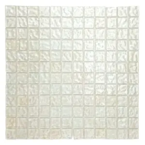 Metallic Texture Mosaic Tiles | White | 30cm x 30cm