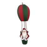 Santa In Hot Air Balloon Figurine