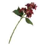 Red Hydrangea Flower Bush 35cm