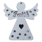 White Mirror Backing Angel Faith Decoration
