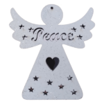 White Mirror Backing Angel Peace Decoration