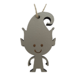 Stone Elf Christmas Ornament 7cm