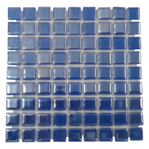 Royal Blue Mini Pearl Glass Mosaic Tile (Sheet Size: 15x15cm)