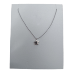 Silver Star On Silk Cord Necklace