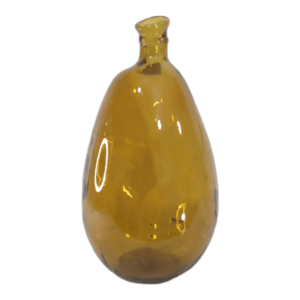 Amber Sun Organic Shaped Glass Vase 47cm
