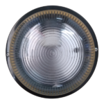 BH021 Black PVC Bulkhead With Clear Glass Cover