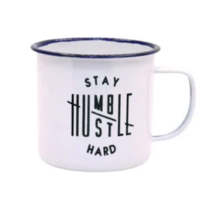 Stay Humble White Enamel Mug Enamel