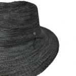 Gilly Fedora Hat Mixed Black 58cm_ERL73MB_2