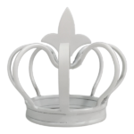 White Small Steel Crown 170x170mm