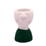 Male Cement Planter Green Shirt 18cm x 9cm