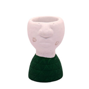 Male Cement Planter Green Shirt 18cm x 9cm