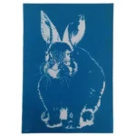 Silkscreen Stencil Bunny Front Facing 26.5 x 19cm_A137_1