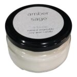 Soy Wax Candle In Jar -Amber Sage