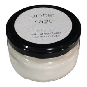 Soy Wax Candle In Jar -Amber Sage