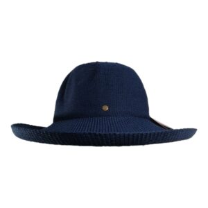Breton Style Navy UV Protective Fig Hat 58cm