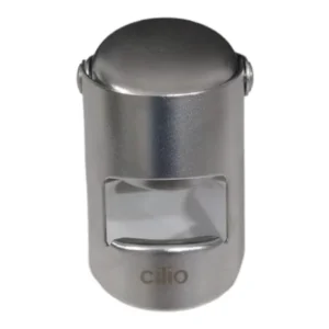 Cilio Champagne Stopper with Clip Seal - Satin