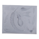 Silicone Assorted Feather Shapes Mould 10x12.5cm