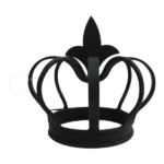Black Small Steel Crown 170x170mm