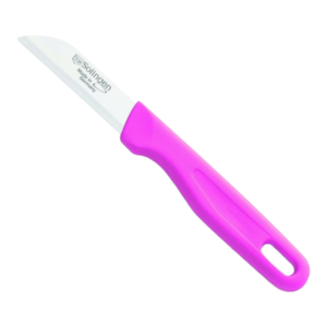 Pink Straight Edge Vegetable Knife 6cm Blade