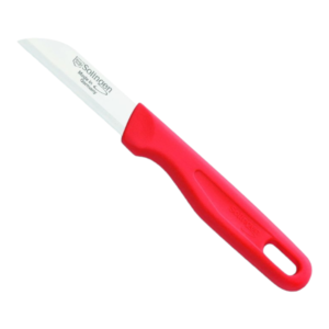 Red Straight Edge Vegetable Knife 6cm Blade