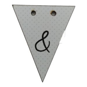 Letter & Bunting Tag