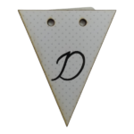 Letter D Bunting Tag