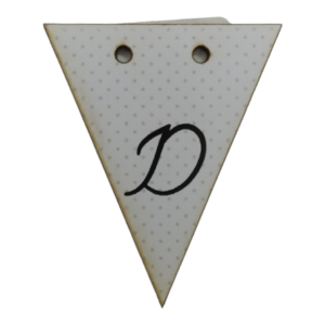 Letter D Bunting Tag